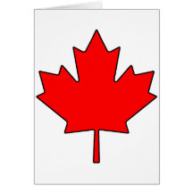 Canadian Maple Leaf Canada National Symbol Greeting Card
