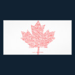 Canadian Maple Leaf Style photo cards