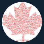 Canadian Maple Leaf Style stickers