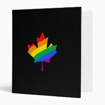 CANADIAN MAPLE PRIDE 3 RING BINDERS