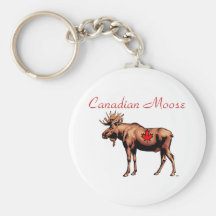 Canadian Moose Keychain