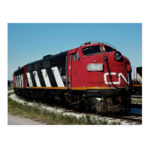 Canadian National FP-7 a+a set, No. 9165, Toronto, Post Card