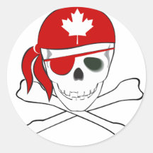 Canadian Pirate Stickers