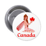 Canadian Pixie Pinback Buttons