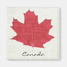 canadian red maple leaf magnet