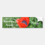 Canadian Remembrance Day November+11th Poppy Bumper Stickers