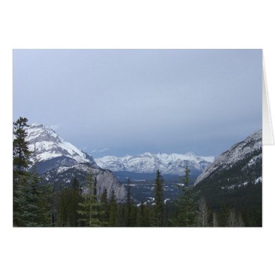 Canadian Rocky Mountains 1 Insperational Card by CanadianNeil
