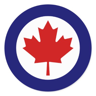 Canadian Roundel Round Sticker by designs4you