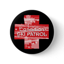 Canadian Ski Patrol Pinback Button