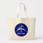 Canadian Space Agency Logo Canvas Bags