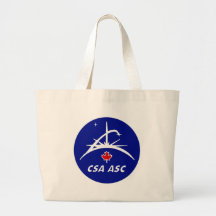 Canadian Space Agency Logo Canvas Bags