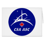 Canadian Space Agency Logo Card