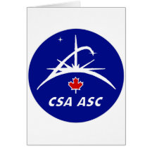 Canadian Space Agency Logo Greeting Card