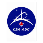 Canadian Space Agency Logo Postcard