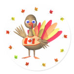 Canadian Thanksgiving Baby Turkey Sticker