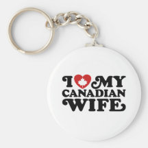 Canadian Wife Key Chain