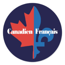 Canadien Francais Round Sticker