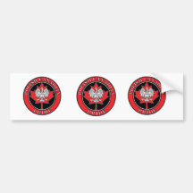 Canadien polonais rond adhésifs pour voiture