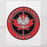 Canadien polonais rond tract personnalisé