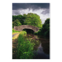 Canal at Brecon, Wales, print