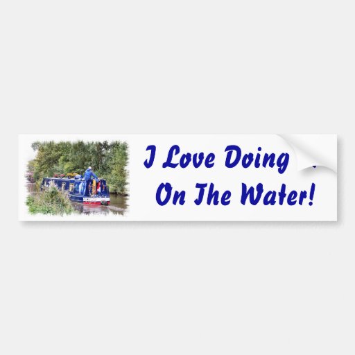 CANAL BOATS UK BUMPER STICKER