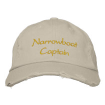 CANAL BOATS UK EMBROIDERED BASEBALL CAP
