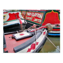 CANAL BOATS UK POST CARDS