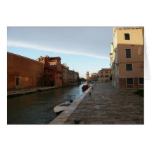 Canal de Venise Carte De Vœux