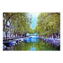 Canal in Annecy France Photo Print