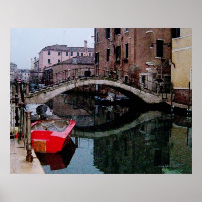Canals of VeniceII on canvas Print by MemoriesofItaly