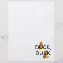 Canard de canard de PIÈCE EN T Prospectus Customisé