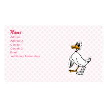 Canard de catastrophe carte de visite