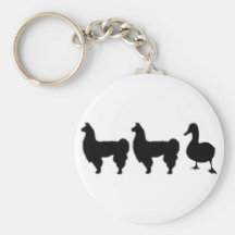 Canard de lama de lama porte-clefs
