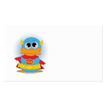 Canard de super héros modèles de cartes de visite