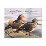 Canards de mandarine impression sur toile
