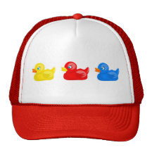 Canards en caoutchouc casquettes de camionneur