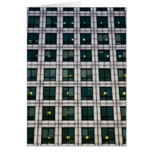 Canary Wharf  Abstract Greeting Card