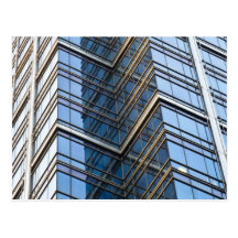 Canary Wharf  London Abstract Post Card