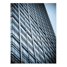 Canary Wharf London Abstract Postcard