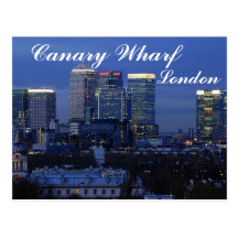 Canary Wharf, London Postcard
