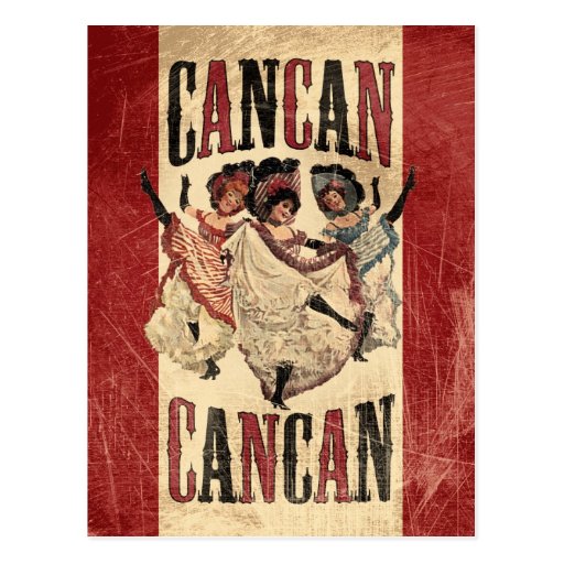Cancan Dancers Post Cards