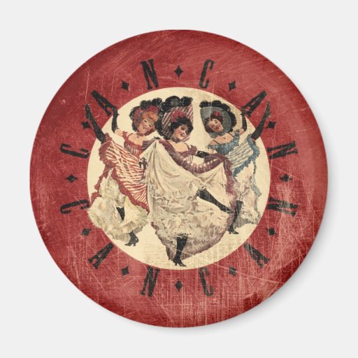 Cancan Dancers Refrigerator Magnets