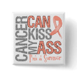 Cancer Can Kiss My Ass Endometrial Cancer Survivor Pins