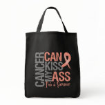 Cancer Can Kiss My Ass - Uterine Cancer Survivor Tote Bag