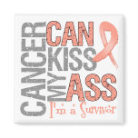 Cancer Can Kiss My Ass - Uterine Cancer Survivor Fridge Magnet