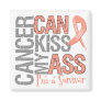 Cancer Can Kiss My Ass - Uterine Cancer Survivor Fridge Magnet