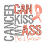 Cancer Can Kiss My Ass - Uterine Cancer Survivor t-shirts