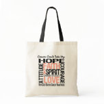 Cancer Can't Take My Hope Collage Uterine Cancer Bags