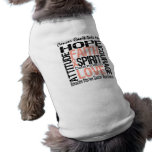 Cancer Can't Take My Hope Collage Uterine Cancer pet clothing