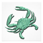 Cancer Crab Invitation invitations